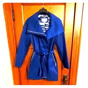 BCBGeneration Belted Blue Trench Coat